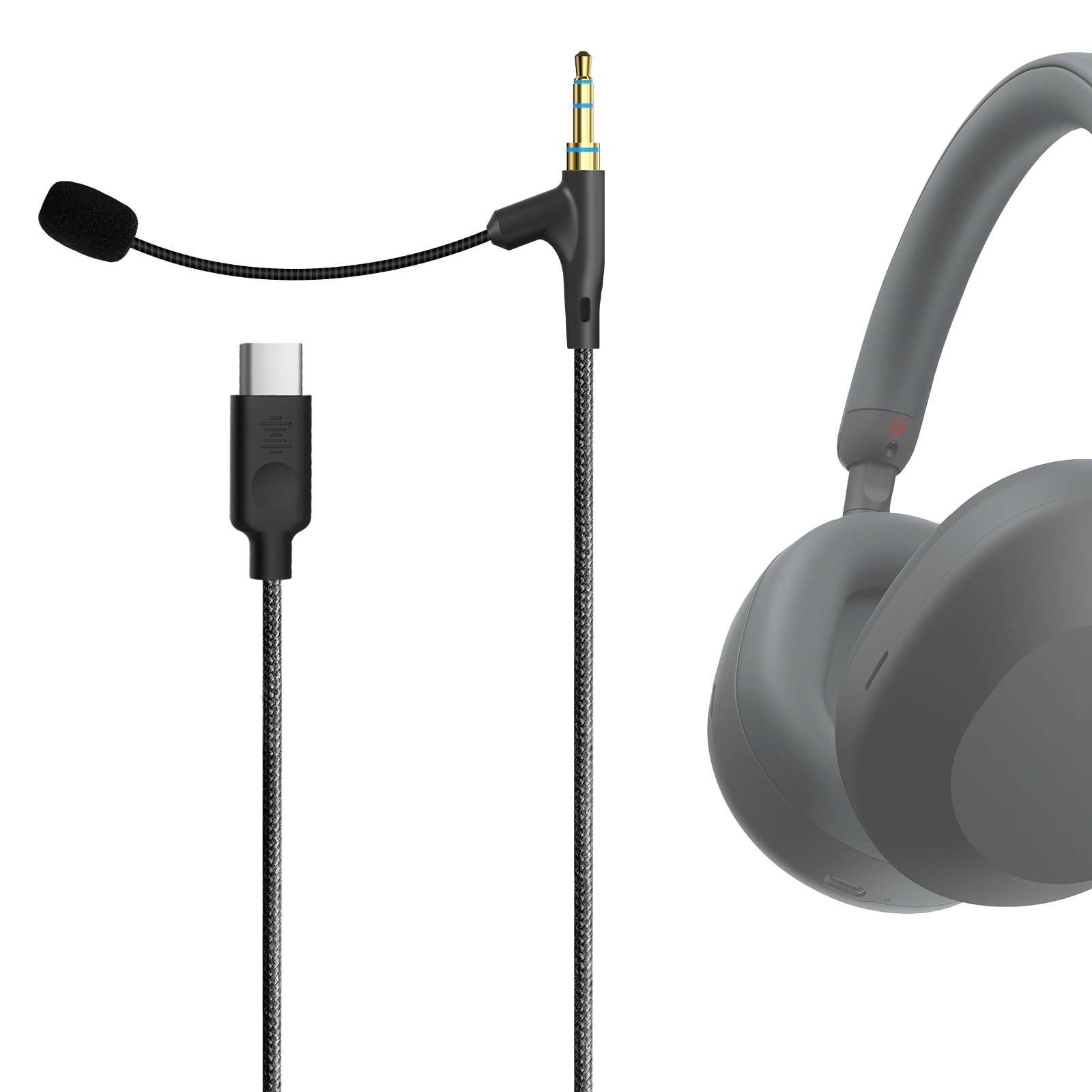 Beats Headphone Solo 4 - Кабель для наушников Geekria Boom Mic,