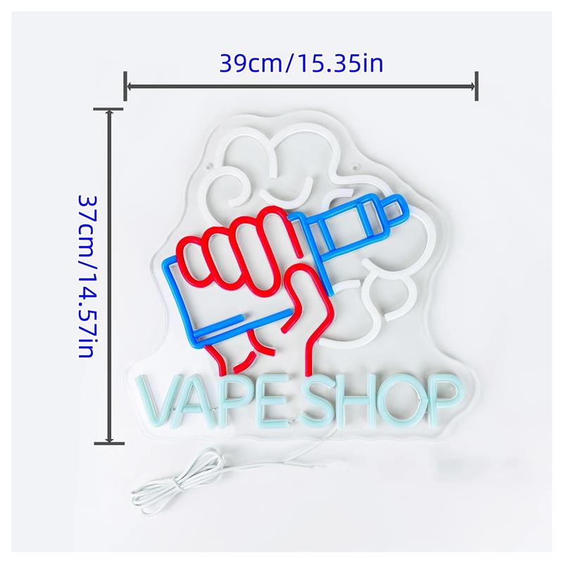 Неоновая вывеска для вейп-шопа – обзор и цена Vaping Store